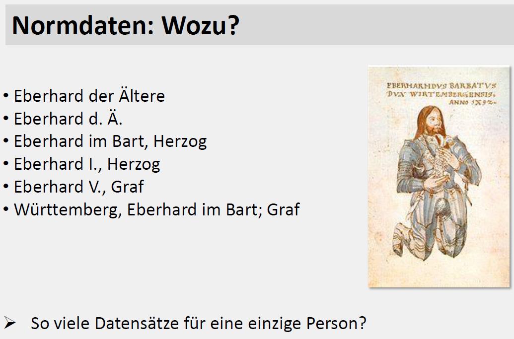 Gemeinsame Normdatei (GND) und Archive eine vielversprechende Liaison